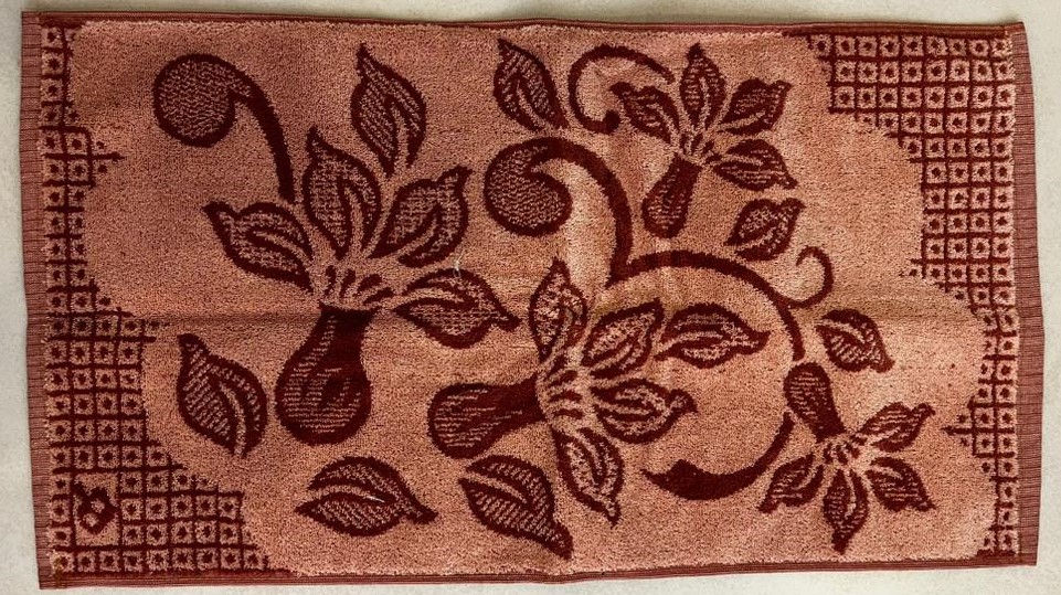 حوله دست و صورت مدل گل هنر