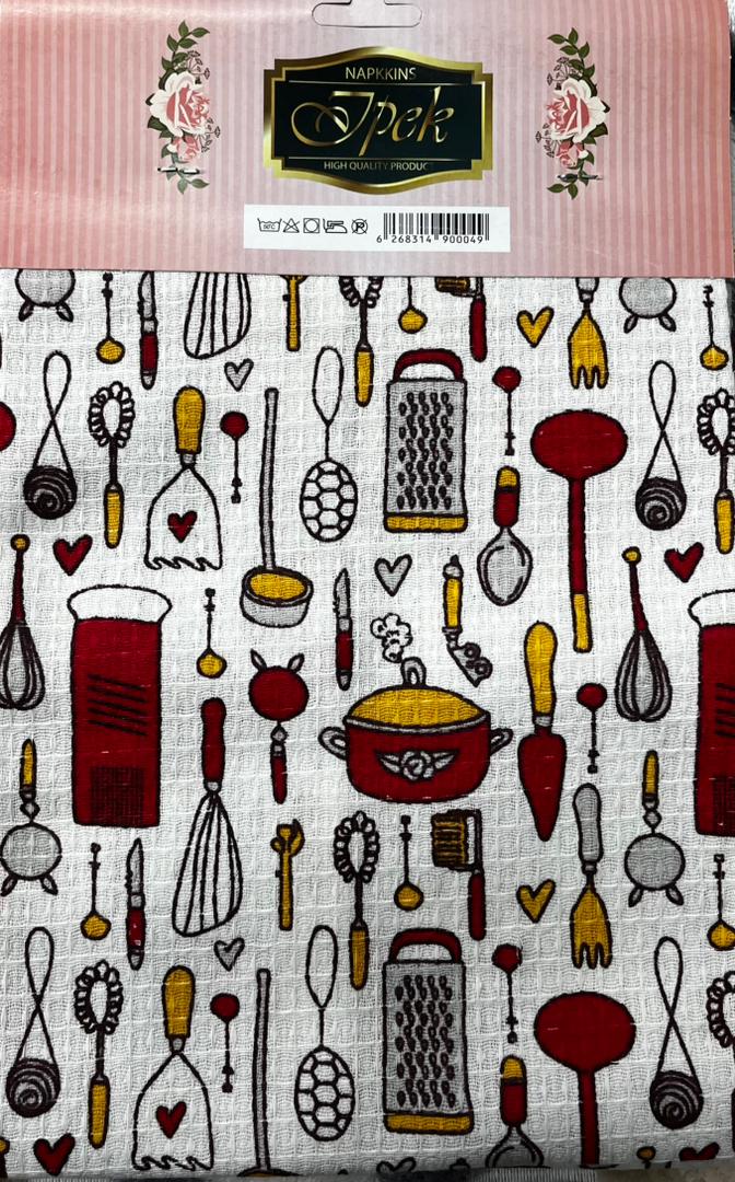 دستمال آشپزخانه نخی بسته 3 عددی